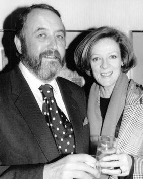 Beverley Cross and his wife, Maggie Smith.